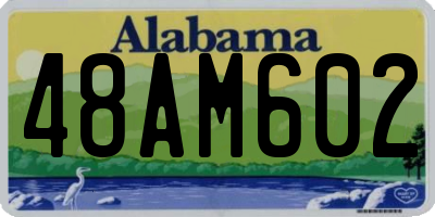 AL license plate 48AM602