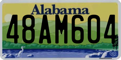AL license plate 48AM604