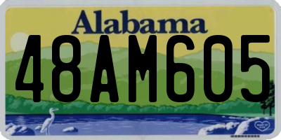 AL license plate 48AM605