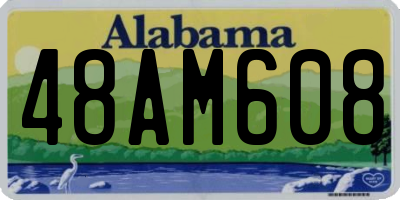 AL license plate 48AM608