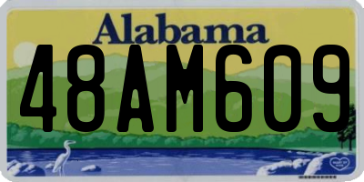 AL license plate 48AM609