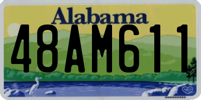 AL license plate 48AM611