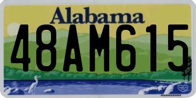AL license plate 48AM615