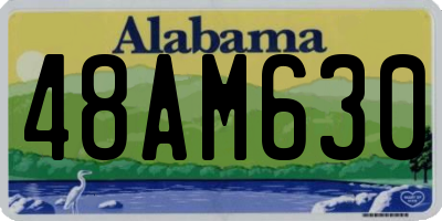 AL license plate 48AM630