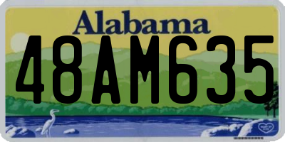 AL license plate 48AM635
