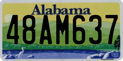 AL license plate 48AM637