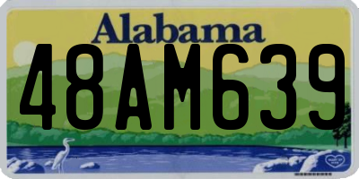 AL license plate 48AM639