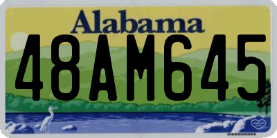 AL license plate 48AM645