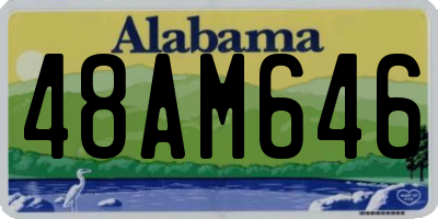 AL license plate 48AM646