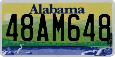 AL license plate 48AM648