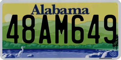 AL license plate 48AM649