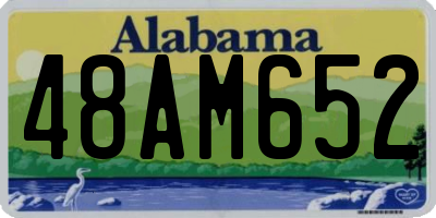 AL license plate 48AM652