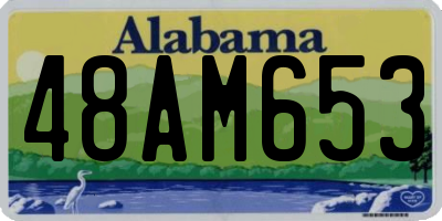 AL license plate 48AM653