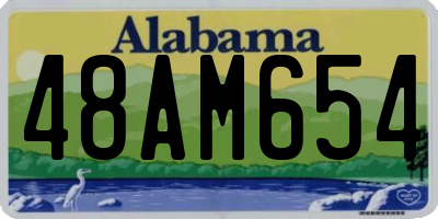 AL license plate 48AM654