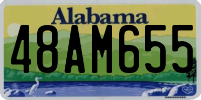 AL license plate 48AM655