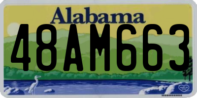 AL license plate 48AM663