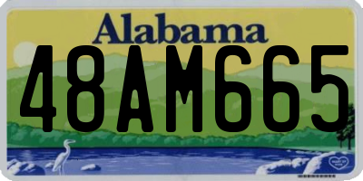 AL license plate 48AM665