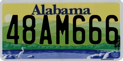 AL license plate 48AM666