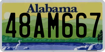 AL license plate 48AM667