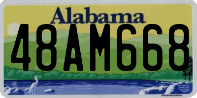 AL license plate 48AM668