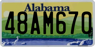 AL license plate 48AM670