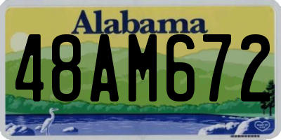 AL license plate 48AM672