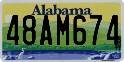 AL license plate 48AM674