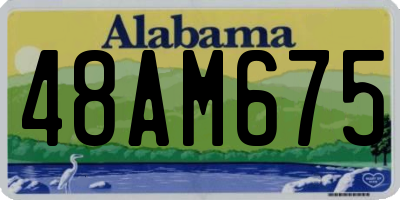 AL license plate 48AM675
