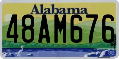 AL license plate 48AM676