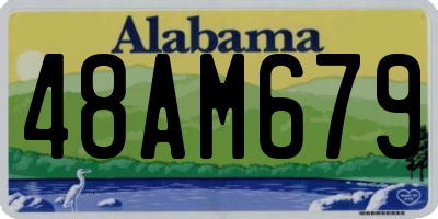 AL license plate 48AM679