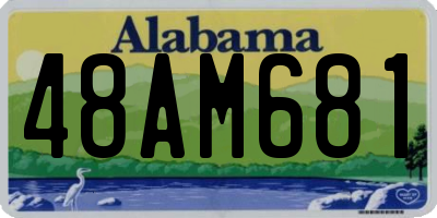 AL license plate 48AM681