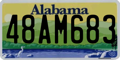 AL license plate 48AM683