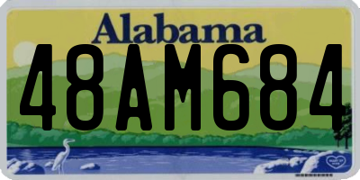 AL license plate 48AM684