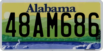 AL license plate 48AM686