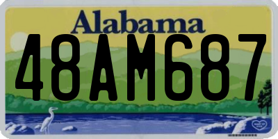 AL license plate 48AM687