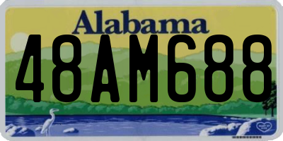 AL license plate 48AM688