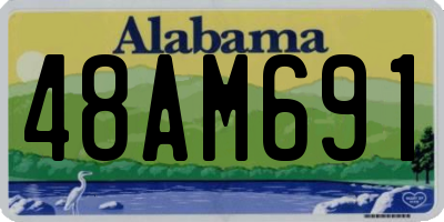 AL license plate 48AM691