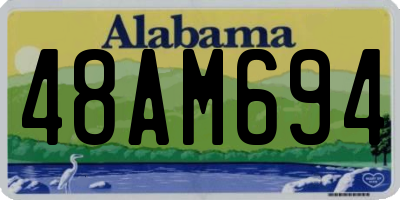 AL license plate 48AM694