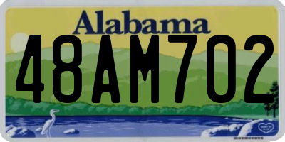 AL license plate 48AM702