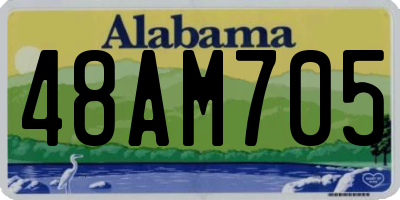 AL license plate 48AM705