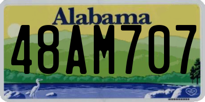 AL license plate 48AM707