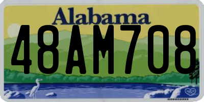 AL license plate 48AM708