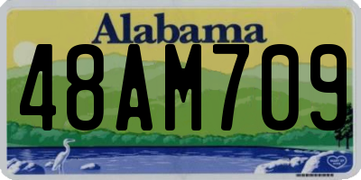 AL license plate 48AM709