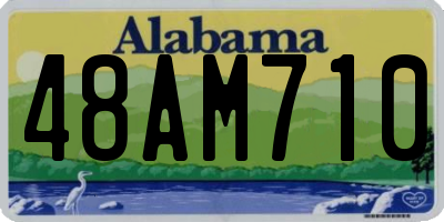 AL license plate 48AM710