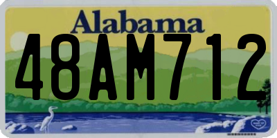 AL license plate 48AM712