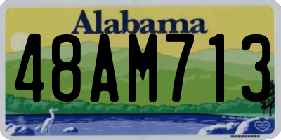 AL license plate 48AM713