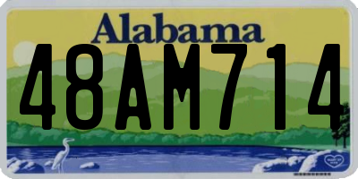 AL license plate 48AM714
