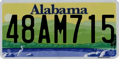 AL license plate 48AM715