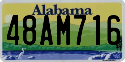 AL license plate 48AM716
