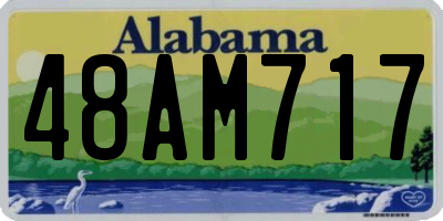 AL license plate 48AM717